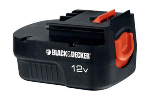 Black & Decker HPB12 Spring Loaded Slide Pack Battery, 12 Volt
