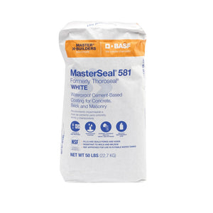 BASF MS581WH50 MasterSeal 581 Waterproof Coating, 50 Lbs