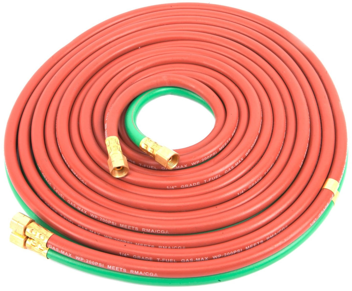 Forney 86164 Oxygen Acetylene Hose, T-Grade, 1/4" x 25'