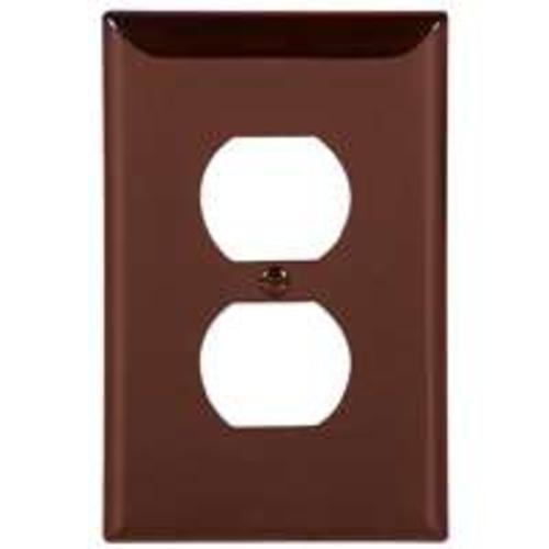 Cooper Wiring 5132B-BOX Receptacle Wall Plate, Brown
