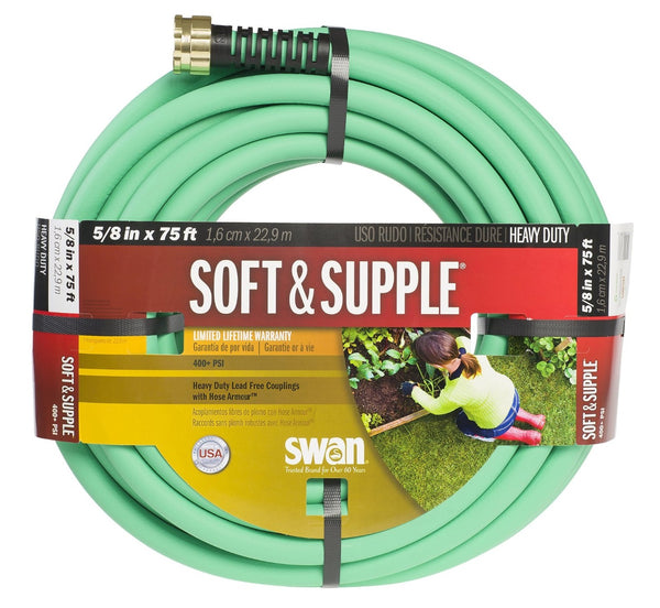 Swan SNSS58075 "Soft&Supple" Supple Hose 5/8"X75&#039; - Green