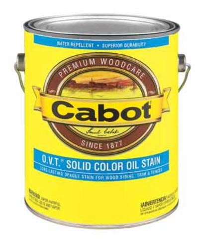 Cabot 01-6508 Solid Color Flat Cedar, Medium Base, 116 Fl.Oz.