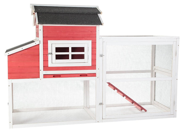 SummerHawk Ranch 33554 Vintage Red Barn Chicken Coop