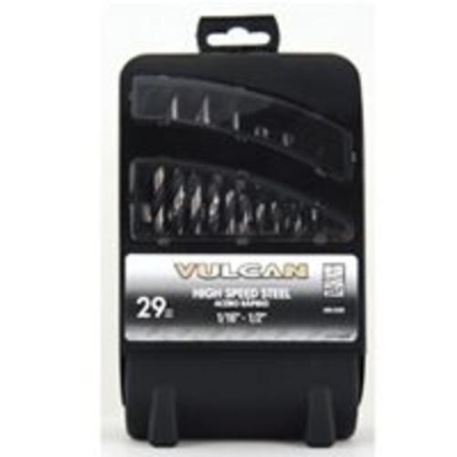 Vulcan 241040OR Rdc Shank Bit Set, 1/16-.5", 29 Piece