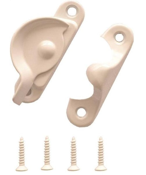 Prosource 802518W-PS Sash Cam Locks, Steel, White Coated, 2-1/2"
