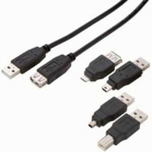Zenith PU1005KTB USB Cable Kit, 3', Black