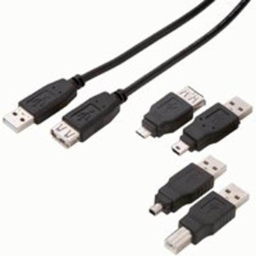 Zenith PU1005KTB USB Cable Kit, 3&#039;, Black