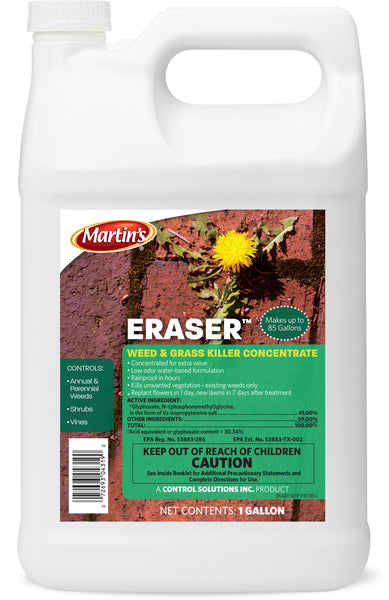 Martin's 82004319 Eraser Weed & Grass Killer, Concentrate, Gallon