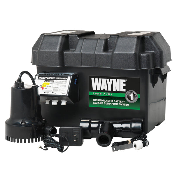 Wayne ESP15 Battery Back-Up Sump Pump System, 1/4 HP, 12 V