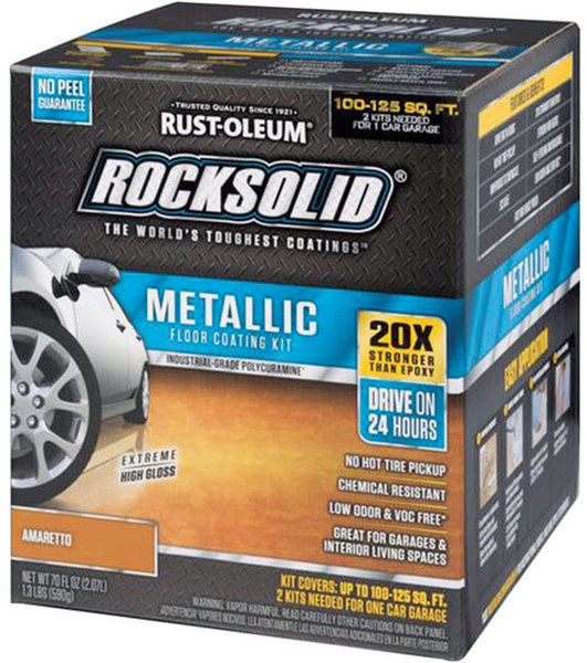 Rust-Oleum 299741 Rocksolid Floor Coating Kit, 70 Oz