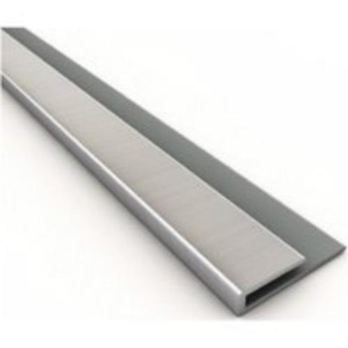 Fasade 923-29 Thermoplastic Edge J Trim, Brushed Nickel