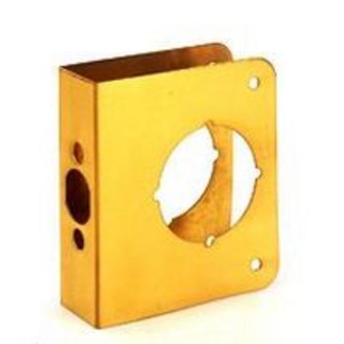 Prosource HSH-046 Polished Brass Door Reinforcer, 4.25" x 4.2"