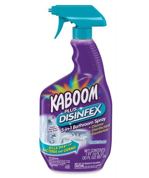 Kaboom 95089 3-in-1, Disinfex Bathroom Cleaner, 30 oz