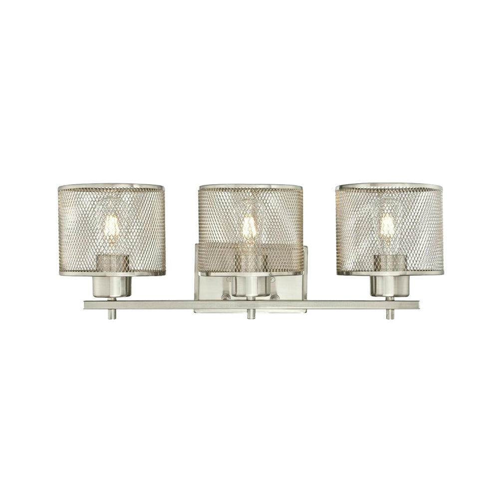 Westinghouse 63276 Morrison 3-Light Wall Mount Bath Light, Brushed Nickel