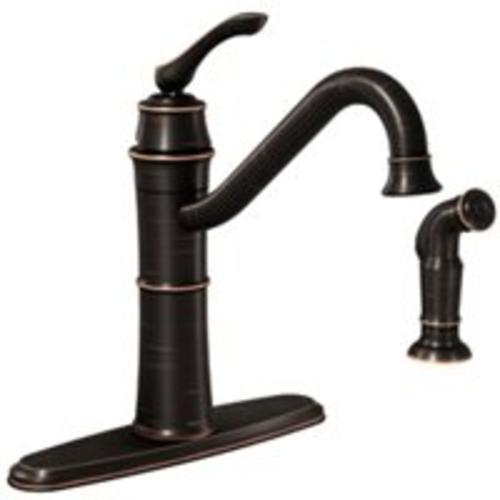 Moen 87999BRB Wetherly Single-Handle Kitchen Faucet, Bronze