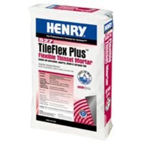Henry 13080 Tileflex Plus Flexible Thin-Set Mortar, 40 lb, Gray
