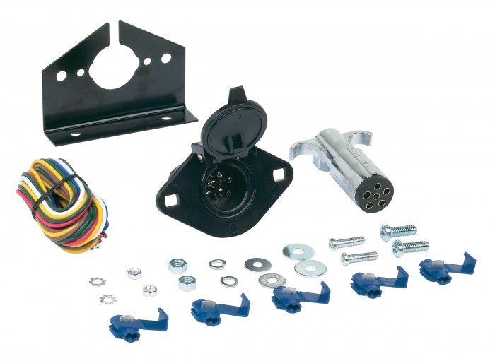Hopkins 48405 6-Pole Round Trailer Kit