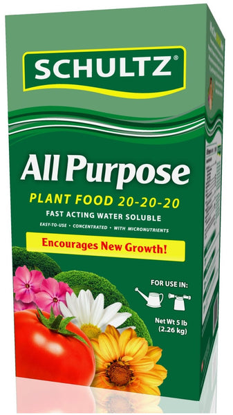 Schultz SPF70690 All Purpose Water Soluble Plant Food 20-20-20, 5-Lb