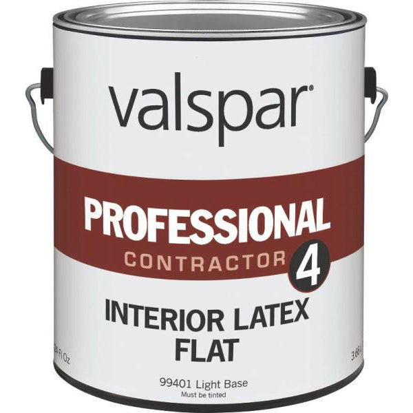 Valspar 99401 Professional Contractor 4 Interior Latex Paint, Light Base