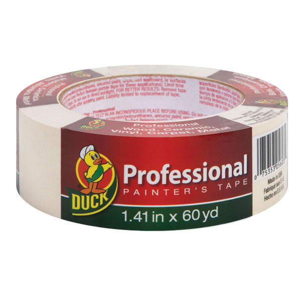 Duck 1362489 Professional Painter's Tape, Beige, 1.41" x 60 Yard