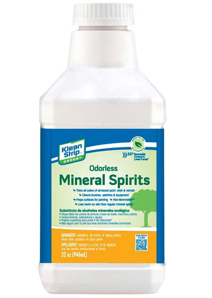 Klean Strip QKG075CA Odorless Mineral Spirits Substitute Carb, 32 Oz