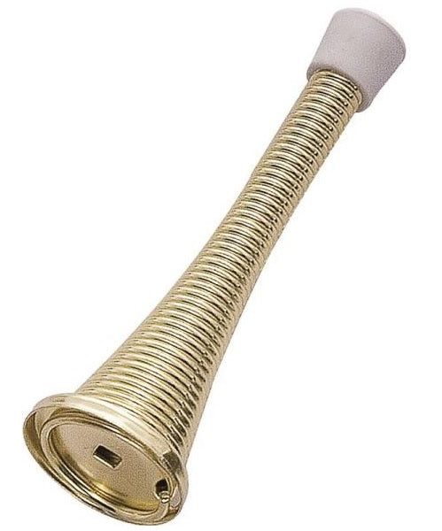 Prosource H62-B040C-PS Baseboard Doorstop, 3.22", Polished Brass