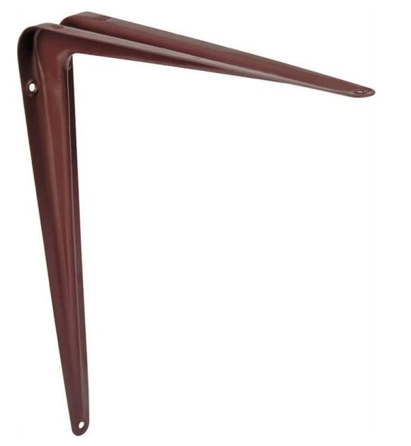 Prosource 21141CHO-PS Shelf Brackets, Steel, Chocolate, 10" x 12"