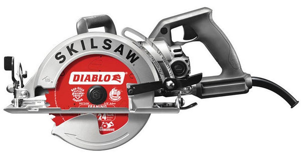 Skil SPT77W-22 Worm Drive Circular Saw With Diablo Carbide Blade, 7-1/4"