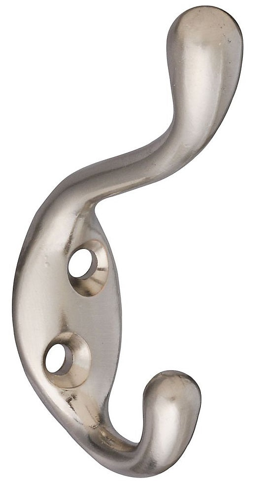 National Hardware N330-860 MPB166 Heavy Duty Coat/Hat Hook, Satin Nickel