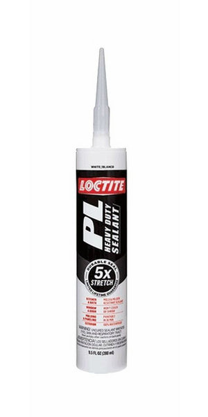 Loctite 2141743 Heavy Duty Multi-Purpose Adhesive Sealant, White, 9.5 Oz