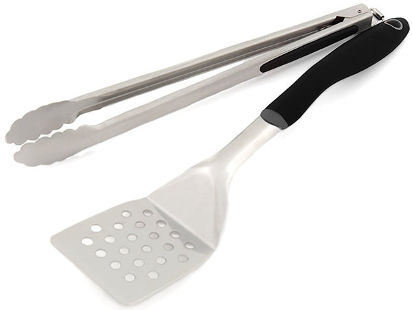 Grill Pro 40008 2-Piece Tool Set, Stainless Steel