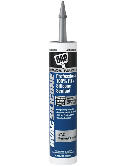 DAP 08012 HVAC 100% RTV Silicone Sealant, 10.3 Oz