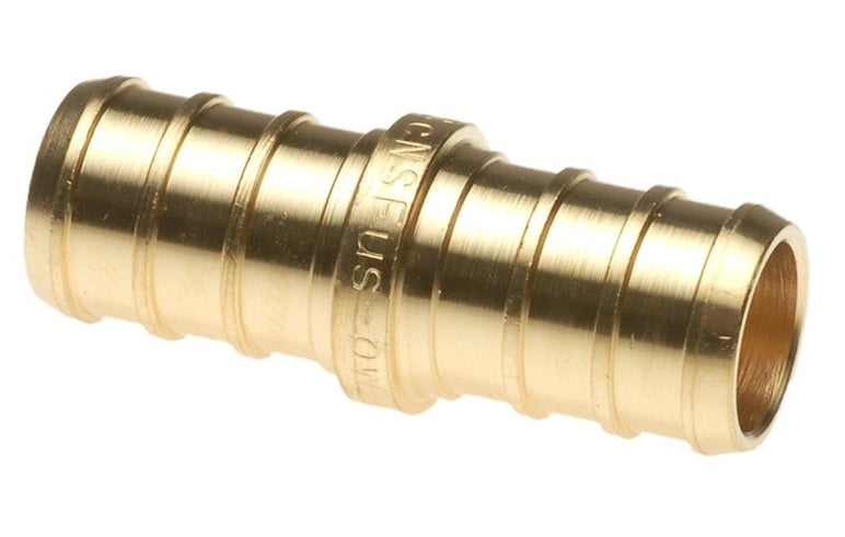 Apollo Valves CPXC1212 Brass PEX Coupling, 1/2" x 1/2"