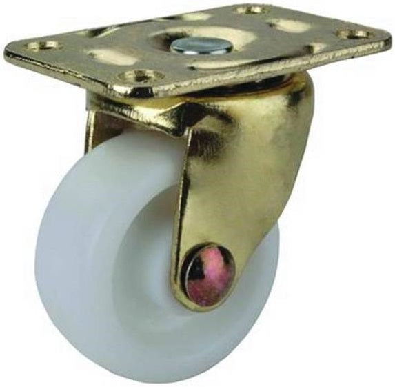 Prosource JC-B04-PS Swivel Casters, 1-1/4", Bright Brass, 4/Pack