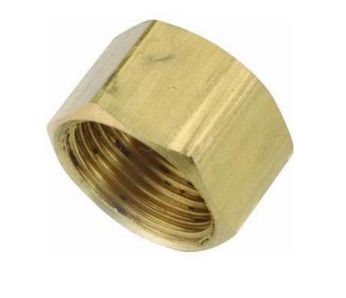 Anderson Metals 730081-10 Brass Compression Fitting Cap, 5/8"