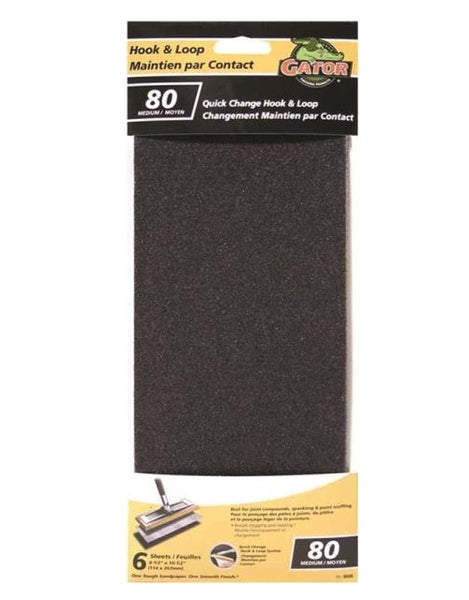 Gator 8686-10 Hook and Loop Drywall Refill Sheet, 80 Grit