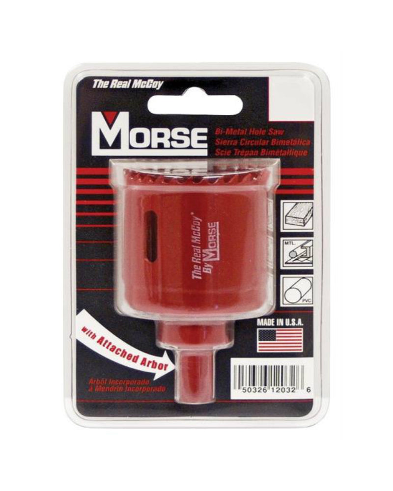 Mk Morse MHSA38C TAC38 Real McCoy Bi-Metal Hole Saw, Red, 2-3/8"