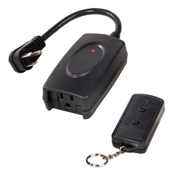AmerTac RFK306LC Outdoor Wireless Remote & Plug-In Receiver Kit, Black