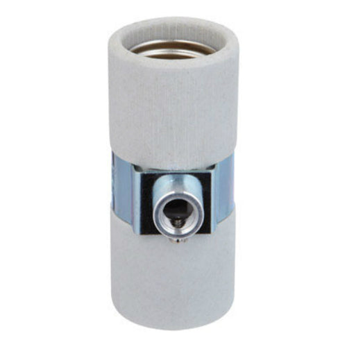 Jandorf 60580 Twin Porcelain Socket with Single Bushing Strap, 600 V