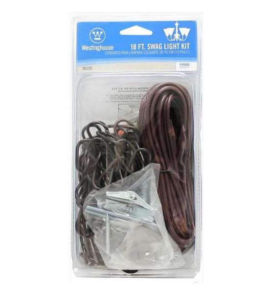 Westinghouse 7012500 Oil Rubbed Bronze Swag Light Kit, 18'