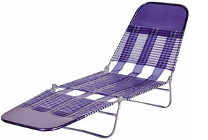 Seasonal Trends S65002-B PVC Folding Chaise Lounge, Blue