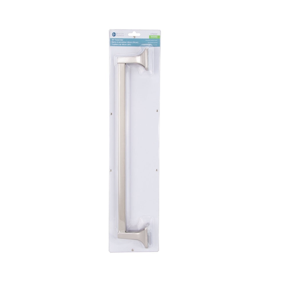 Boston Harbor 3618-07-SOU Towel Bar, Brushed Nickel