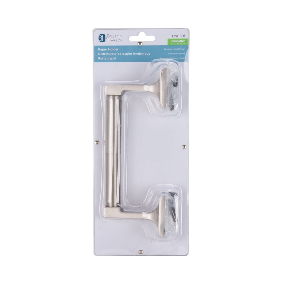 Boston Harbor 756-07-SOU Toilet Paper Holder, Brushed Nickel