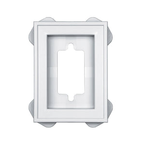 Builders Edge 130030002001 Recessed Mini Mounting Block, White