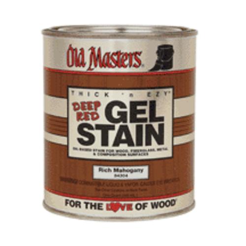 Old Masters 84204 Deep Red Gel Stain Vintage Burgundy 1 Quart
