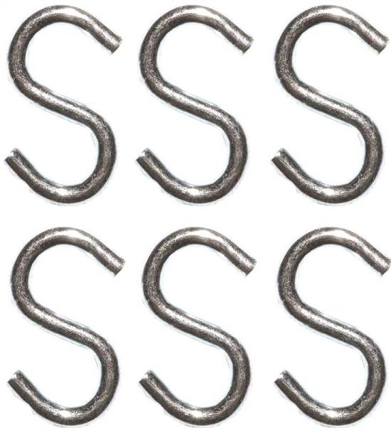 Prosource LR-378-PS Open End S-Hooks, Steel, 3/4"