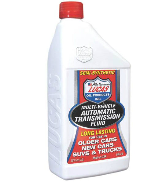 Lucas Oil 10418 Semi-Synthetic Multi-Vehicle Automatic Transmission Fluid, 32 Oz
