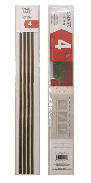 Smart Tiles SE1077-4 Peel & Stick Smart Edge, 18" , Ambra
