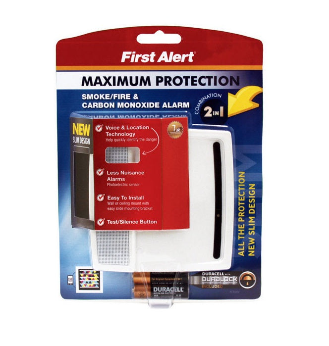 First Alert PC900V Photoelectric Smoke & Carbon Monoxide Alarm, White