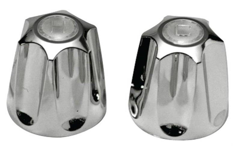 Danco 46551 Direct-Fit Cross Canopy Handles, Chrome, 1-3/16"